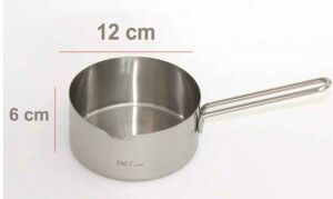 12 cm Kaçerola Derin Sütlük 304 kalite Paslanmaz Çelik Ömür Boyu Garantili 18/10  CR Nİ