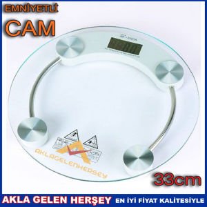 LCD EKRANLI KİŞİSEL ÖLÇEKLİ SAĞLAM CAM BASKÜL 