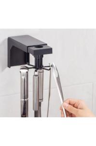 360°Dönen Multi Fonksiyonel Duvara Yapışan 6 Kancalı Kepçe Askısı