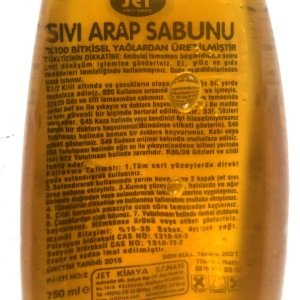 Sıvı Arap Sabunu Deterjanı %100 Bitkisel Doğal Temizlik Sağlar Doğal Arap Sabunu