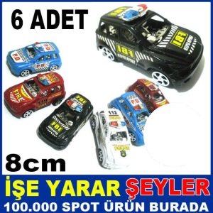 6 ADET FARKLI RENK ÇOCUK İÇİN OYUNCAK ARABA