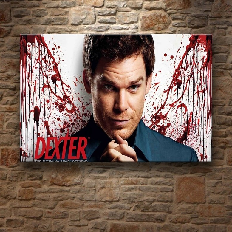 DEXTER-KANLI MELEK 7 değişen ölçü ORİJİNAL KANVAS TABLO