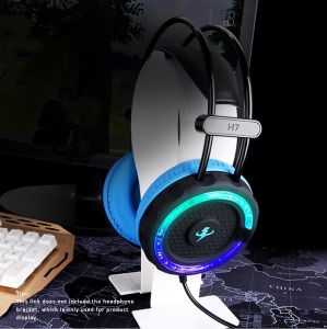 MISDE H7 Stereo Ses Oyun Kulaklığı Led Işıklı Siyah