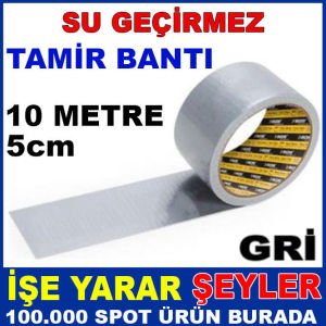 10 METRE 5cm SU GEÇİRMEZ GRİ RENK TAMİR BANTI