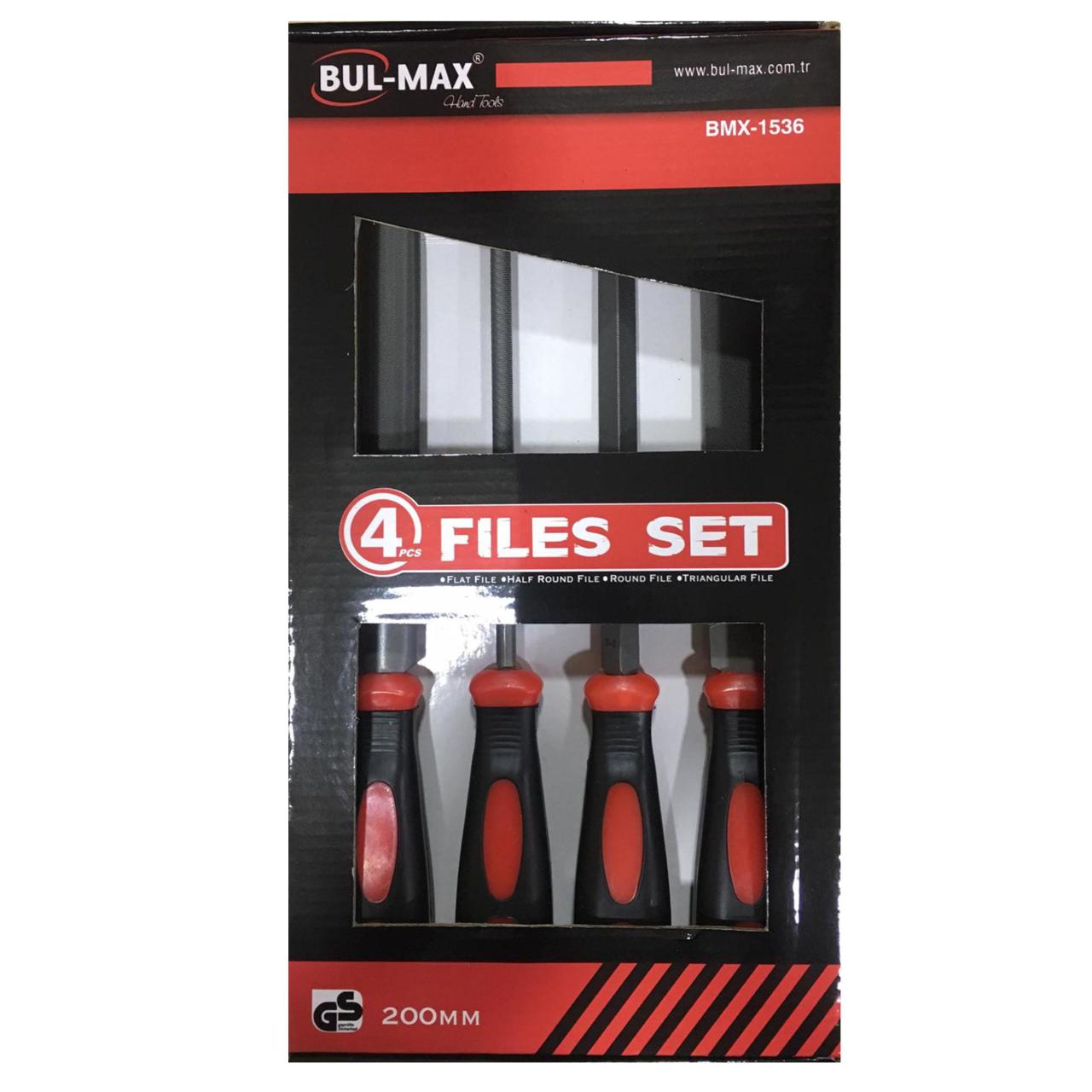 4 Parça 200mm Profsyonel Çelik Eğeleme Seti