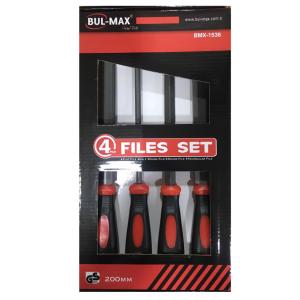 4 Parça 200mm Profsyonel Çelik Eğeleme Seti