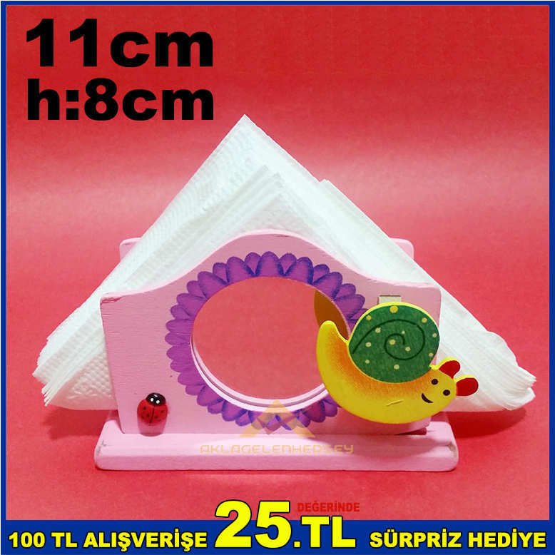 AHŞAP AYNALI MODEL MANDALLI NOT TUTACAKLI RENKLİ HAYVAN DESENLİ MASA ÜSTÜ AHŞAP PEÇETELİK