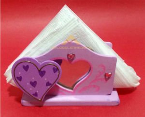 AHŞAP AYNALI MODEL MANDALLI NOT TUTACAKLI RENKLİ HAYVAN DESENLİ MASA ÜSTÜ AHŞAP PEÇETELİK