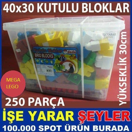 EN BÜYÜK BOY ÖZEL KUTULU YAPI BLOKLARI 250 DEV PARÇA LEGO SETİ