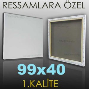 RESSAMLARA ÖZEL BOŞ RESİM TUVALİ HAZIRTUAL 99x40