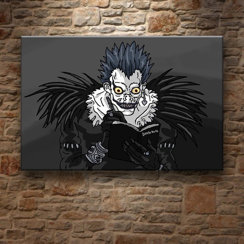 DEATH NOTE RYU_1 7 değişen ölçü ORİJİNAL KANVAS TABLO