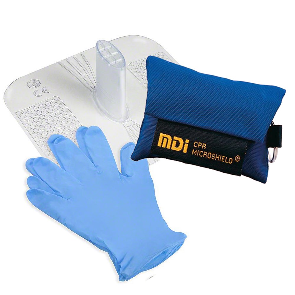 Cepte Taşınan Anahtarlıklı Eldivenli Suni Teneffüs Ağız Maskesi Suni Solunum Ağızlığı