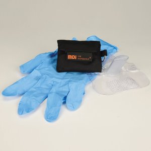 Cepte Taşınan Anahtarlıklı Eldivenli Suni Teneffüs Ağız Maskesi Suni Solunum Ağızlığı