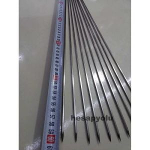 Çelik Üretim Uzun Boy Çöp Şiş Çubuğu 304 Kalite 60 cm Köşeli