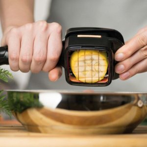 Hazneli Doğrayıcı ve Dilimleme Aparatı Nicer Dicer Quick 5 in 1 Pratik Sebze Meyve Doğrayıcı Seti