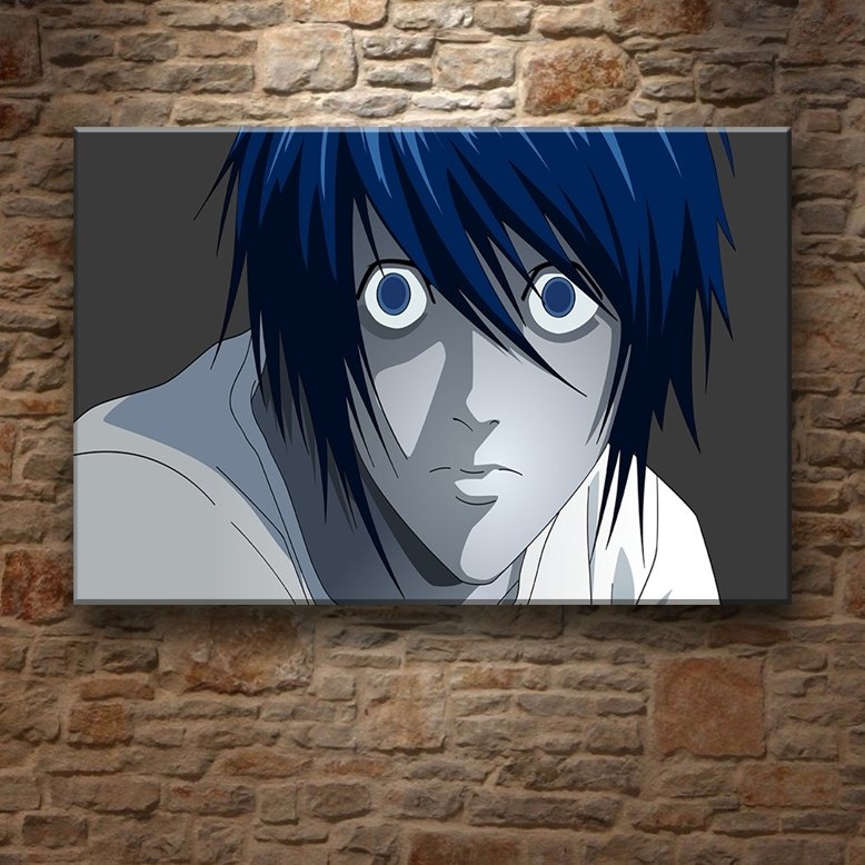 DEATH NOTE L 7 değişen ölçü ORİJİNAL KANVAS TABLO