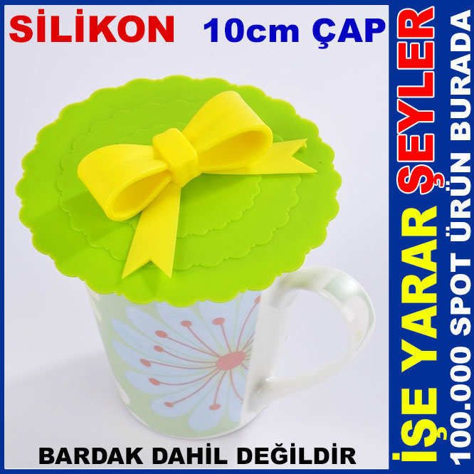 HAVA ALMAZ ISIYA DAYANIKLI SİLİKON KUPA KAPAĞI