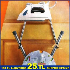 Paslanmaz Çelik Kapı Arkası Ütü Masası Askısı Ütü Masası Asacağı Ütü Askısı