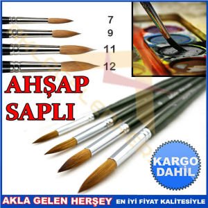 PROFESYONEL 4'LÜ SET SULU BOYA RESİM FIRÇASI KD-3