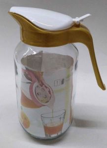 Sigma Glass 1500 Ml Cam Sürahi Plastik Kapaklı D-4