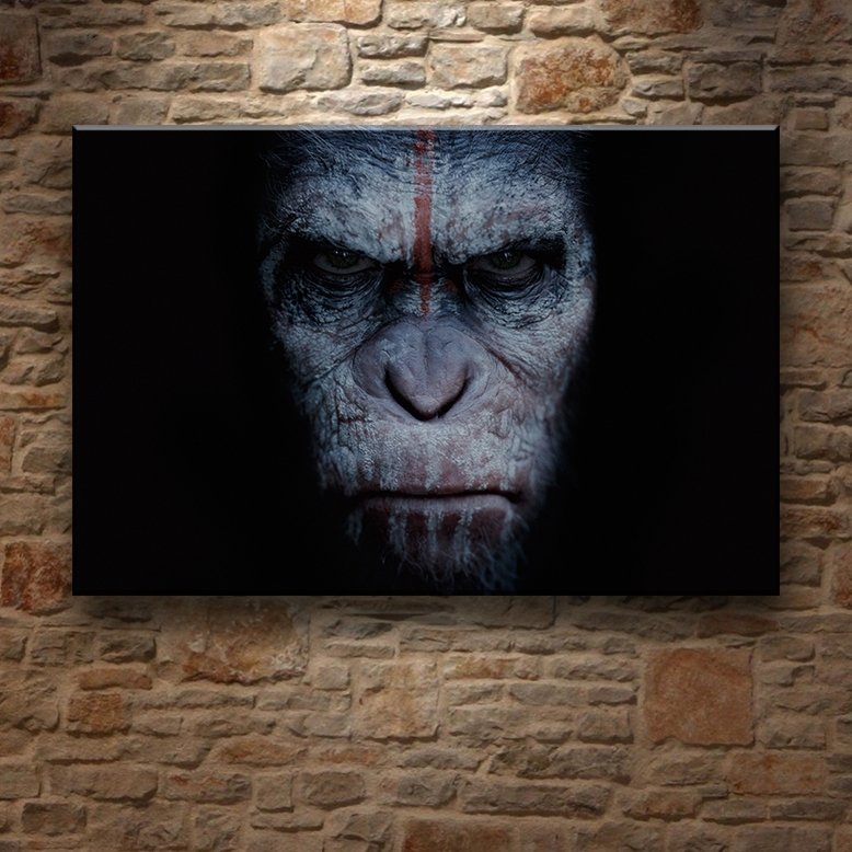 DAWN OF PLANET APES 7 değişen ölçü ORİJİNAL KANVAS TABLO