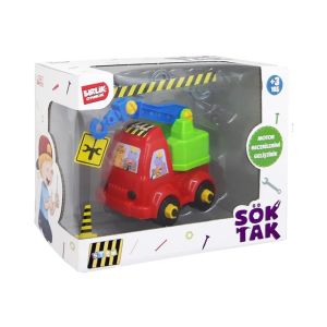 Kutulu Sürtmeli Sök Tak Oyuncak Vinç 14 Cm