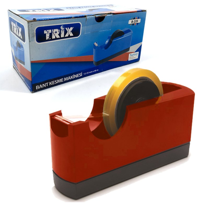 Trix B-235 Jumbo Boy Bant Kesici Masaüstü Bant Kesme Makinesi 66m
