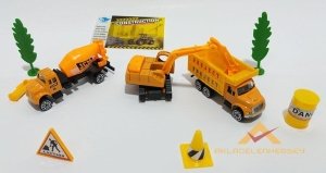 10 PARÇA DİECAST METAL İNŞAAT ARAÇLARI SETİ