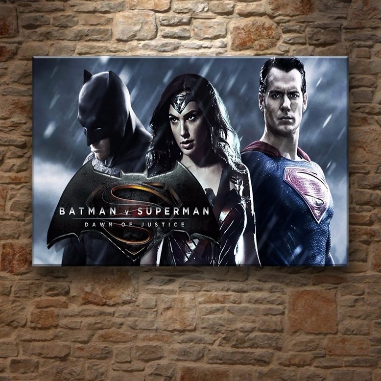 DAWN OF JUSTICE 7 değişen ölçü ORİJİNAL KANVAS TABLO