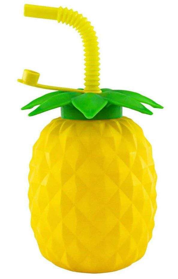 Kendinden Pipetli Yeni Nesil Sağlıklı Suluk 750ml Ananas Matara Bardak Tüm Sıvı içecekler için ideal