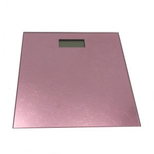 LCD Ekranlı Desenli Cam Yüzeyli Dijital Baskül Banyo Tartısı TF-1053 Yüksek Hassasiyetli