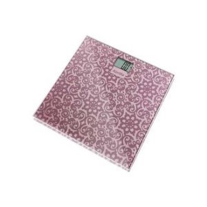 LCD Ekranlı Desenli Cam Yüzeyli Dijital Baskül Banyo Tartısı TF-1053 Yüksek Hassasiyetli