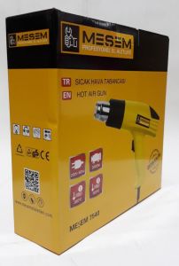 Meşem 2Fonksiyonlu 2000W Profesyonel Sıcak Hava Tabancası 25x20cm Ayarlanabilir Derece 380°C, 500°C