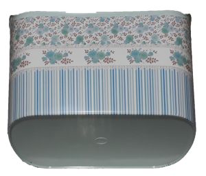 Pembe/Su Yeşili Çamaşır Selesi Çok Amaçlı Sepet 44x30x26cm 2 Kulplu Kaliteli Plastikten Üretim