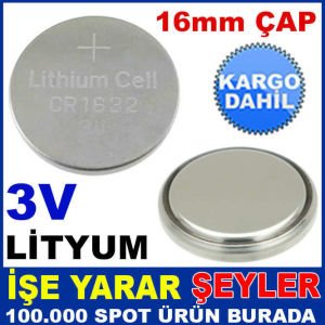 GP CR1632 LİTYUM UZUN ÖMÜRLÜ DÜĞME PİL -1