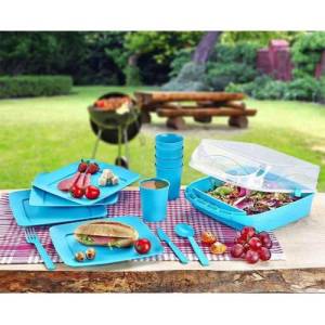 Goldex 32 Parça Plastik Çantalı Piknik Seti