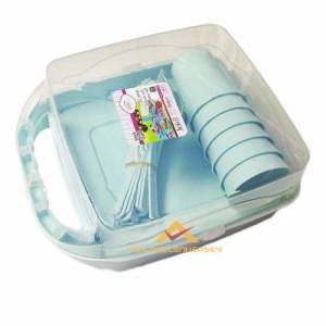 Goldex 32 Parça Plastik Çantalı Piknik Seti