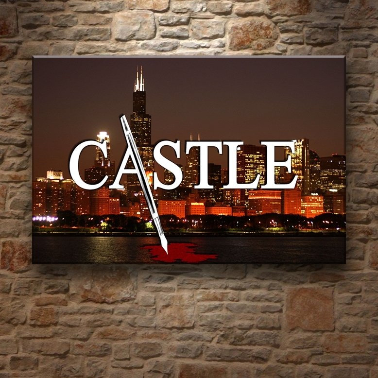 CASTLE POSTER 7 değişen ölçü ORİJİNAL KANVAS TABLO