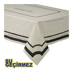 En Pratik Yaşam Ürünü 12 Adet 120x100cm Streç Astarlı Su Geçirmez Kullan-At Kağıt Masa Örtüsü