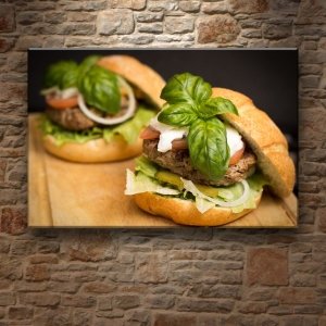 ÇİFTE HAMBURGERLER 7 değişen ölçü ORİJİNAL KANVAS TABLO
