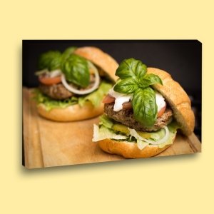 ÇİFTE HAMBURGERLER 7 değişen ölçü ORİJİNAL KANVAS TABLO