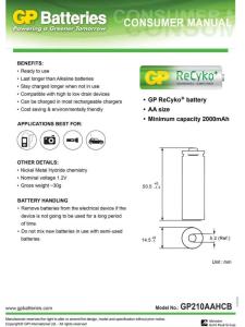 GP ReCyKo şarjlı kalem pil seti,4+2 promasyon paketi 6 adet GP ReCyko 2700mAh şarjlı AA kalem Pil