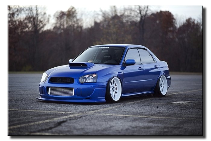 SUBARU IMPREZA 6 değişen ölçü ORİJİNAL KANVAS TABLO