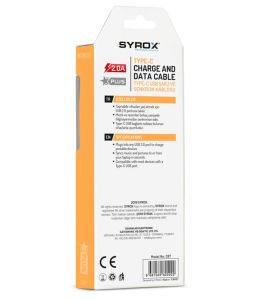 C87 Syrox 2 Amper Type-C Usb Hızlı Şarj Cihazve Şarj Kablosu Metal Kasa Siyah