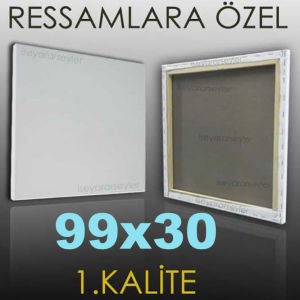 RESSAMLARA ÖZEL BOŞ RESİM TUVALİ HAZIRTUAL 99x30