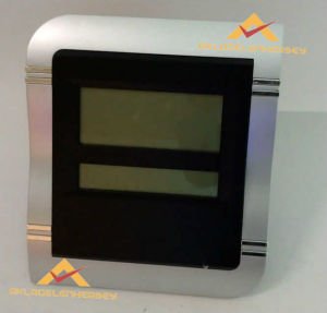 Büyük boy büyük rakamlı Kare Dijital Duvar Saati Termometre,Alarm LCD ekranlı Dijital Takvim 27x23cm