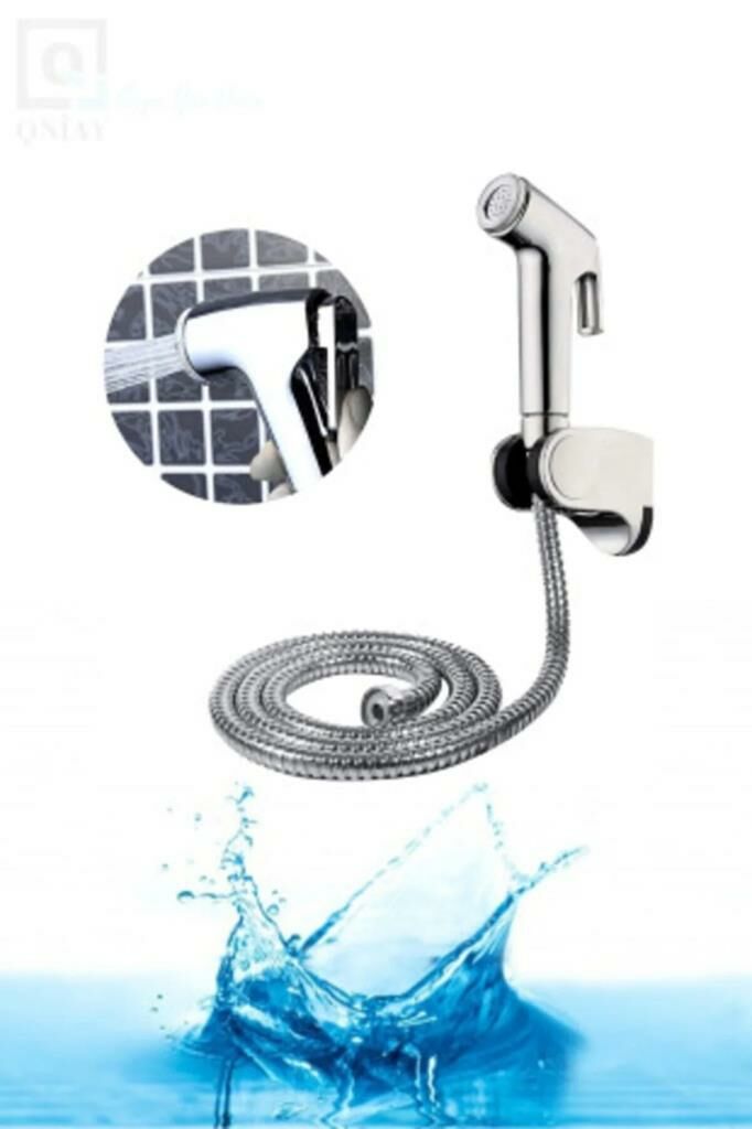 Taharatmatik Shaft Hortumlu Pratik Abdest Alma Takımı Musluk Taharet Abdest Bas Çek Bırak