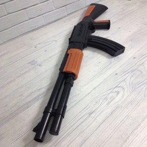 75x15cm Ebatında Şarjörlü Boncuk Atan Popmpalı Tüfek Uzun Mesafeli Eğlenceli Boncuk Tabancası