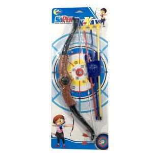 Cama Yapışan Vantuzlu 3 Oklu Oyuncak Ok Yay Seti