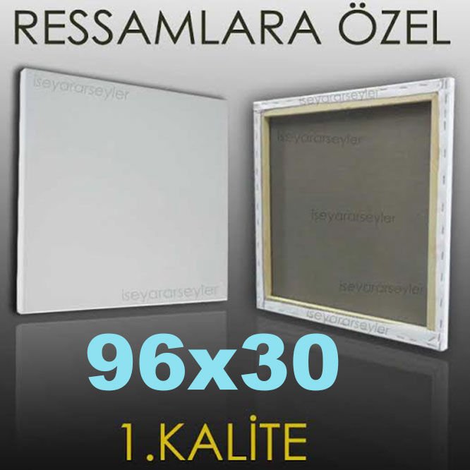 RESSAMLARA ÖZEL BOŞ RESİM TUVALİ HAZIRTUAL 96x30